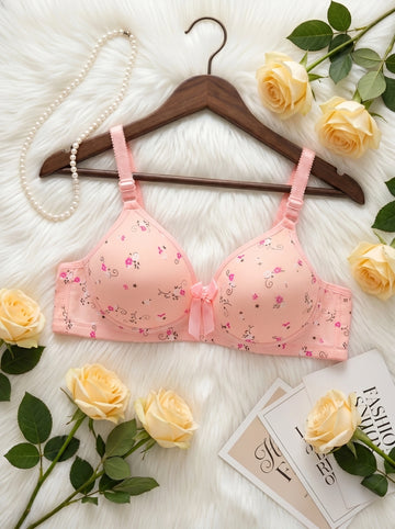 Peach Blossom Comfort Bra